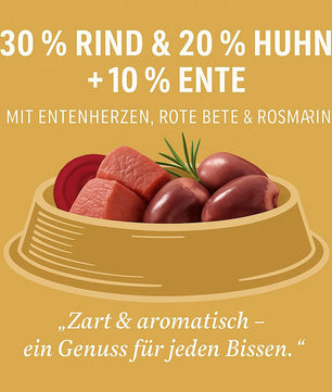 Luger's Daily Pleasures Nassfutter für Katzen mit Entenherzen 6 x 185 g