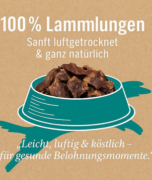 Luger's Natural Treats Lammlungen-Leckerli für Hunde, 100 g