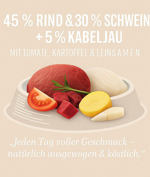 Luger’s Daily Pleasures Trockenfutter für Hunde mit Rind 9 kg