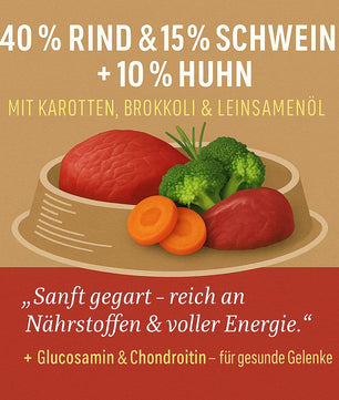 Luger's Silver's Daily Bites mit Rindfleisch, Karotten und Brokkoli 800 g