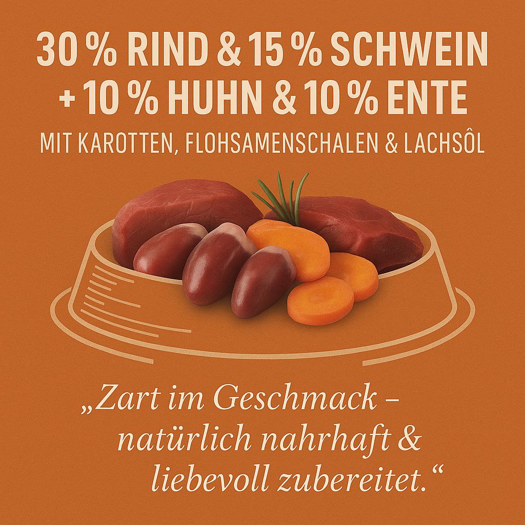 Luger's Little's Moments mit Entenherzen und Karotten 400 g