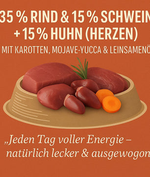 Luger's Daily Pleasures mit Hühnerherzen und Karotten 400 g