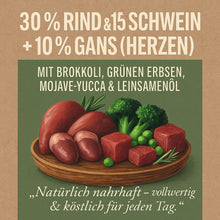 Luger's Daily Pleasures mit Gänseherzen, Brokkoli und grünen Erbsen 800 g