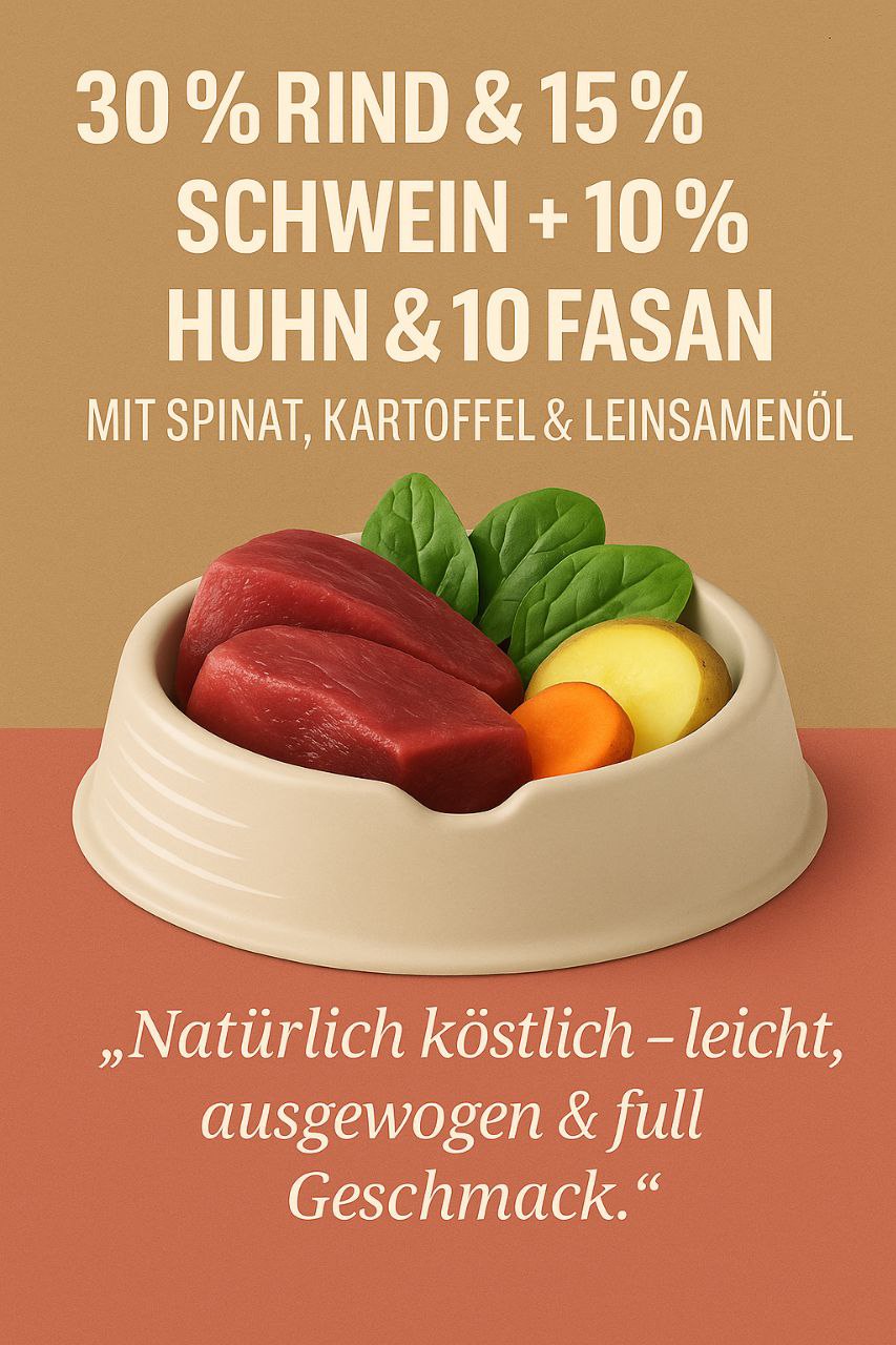 Luger's Daily Pleasures mit Fasan, Spinat und Kartoffeln 400 g