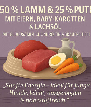 WESTHO Nassfutter Junior (75 % Lamm & Pute) 6 x 400g