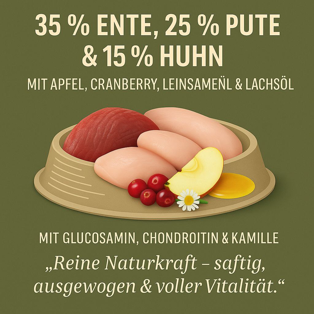 WESTHO Nassfutter Westfalen (75 % Ente, Pute & Huhn) 6 x 400g