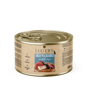 Luger's Daily Pleasures Nassfutter für Katzen mit Weißfisch 6 x 185 g