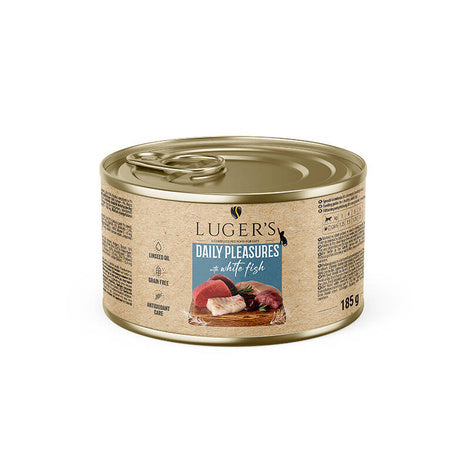 Luger's Daily Pleasures Nassfutter für Katzen mit Weißfisch 6 x 185 g