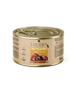 Luger's Daily Pleasures Nassfutter für Katzen mit Entenherzen 6 x 185 g