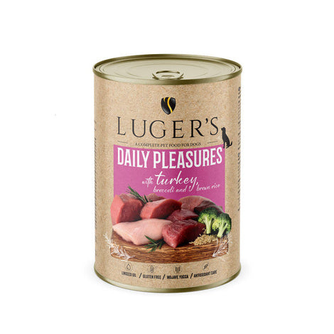 Luger's Daily Pleasures mit Truthahn, Brokkoli und braunem Reis 400 g