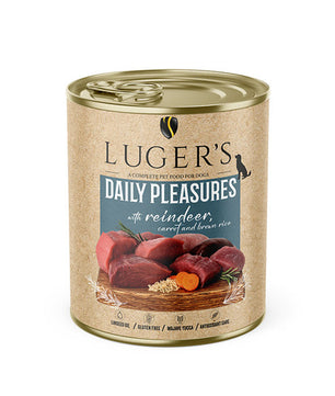 Luger's Daily Pleasures mit Rentier, Karotten und braunem Reis 800 g