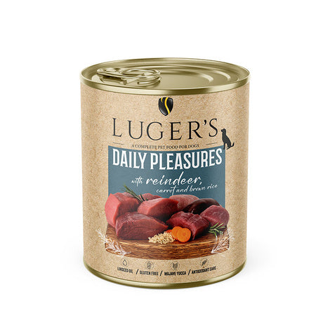 Luger's Daily Pleasures mit Rentier, Karotten und braunem Reis 800 g