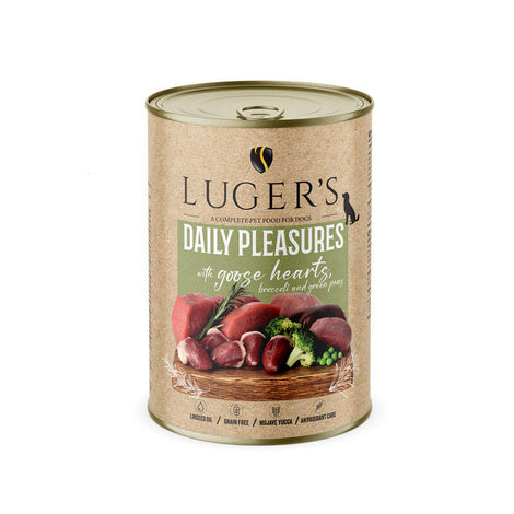 Luger's Daily Pleasures mit Gänseherzen, Brokkoli und grünen Erbsen 400 g