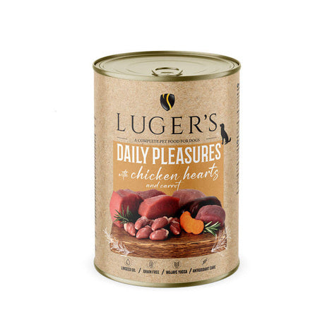 Luger's Daily Pleasures mit Hühnerherzen und Karotten 400 g