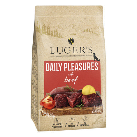 Luger’s Daily Pleasures Trockenfutter für Hunde mit Rind 9 kg