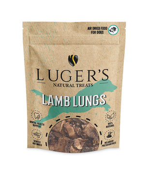 Luger's Natural Treats Lammlungen-Leckerli für Hunde, 100 g