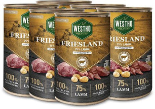 WESTHO Nassfutter Friesland (75 % Lamm) 6 x 400g