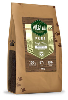 WESTHO Pure Line Trockenfutter Ente & Reis (67 % Ente) 12 kg