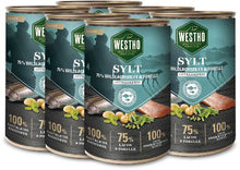 WESTHO Nassfutter Sylt (75 % Lachs & Forelle) 6 x 400g