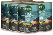 WESTHO Nassfutter Sylt (75 % Lachs & Forelle) 6 x 800g
